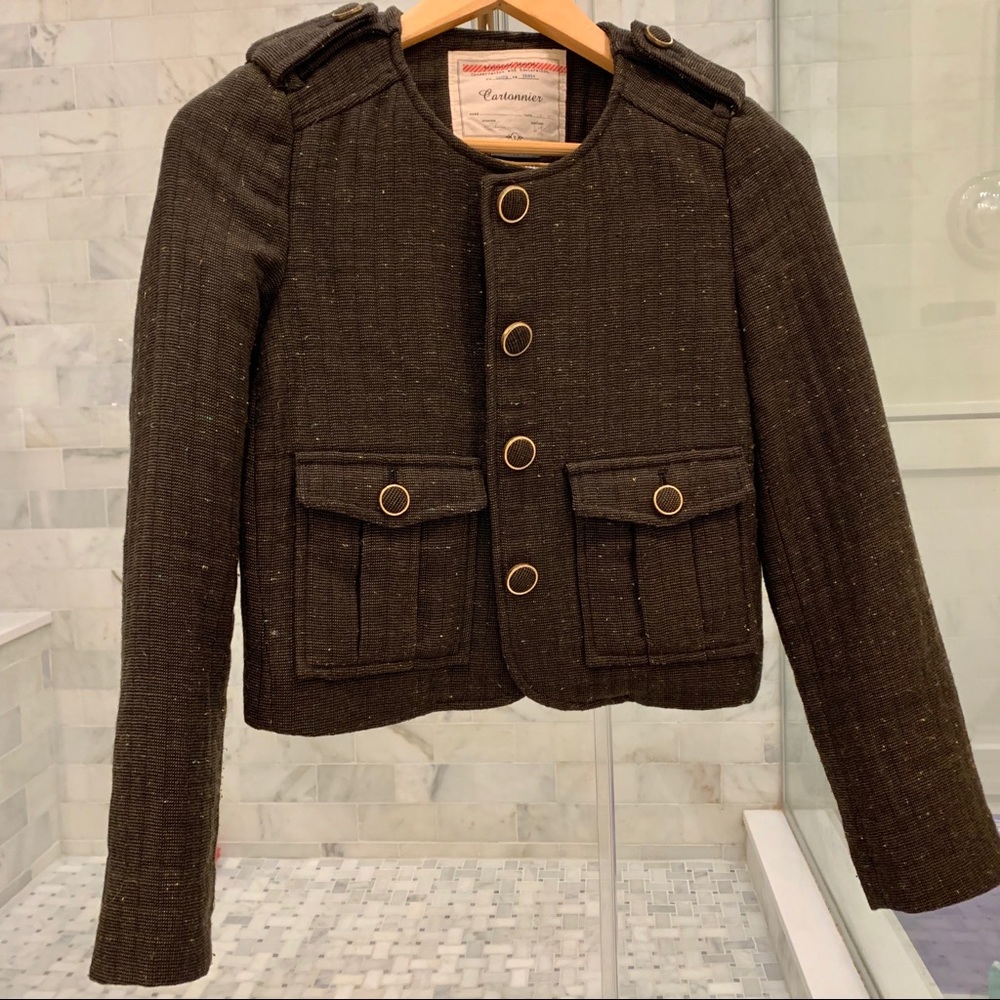 Brown Anthropologie blazer jacket